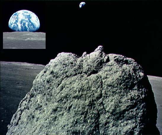 La terre vue de la lune ? ( Photo NASA )